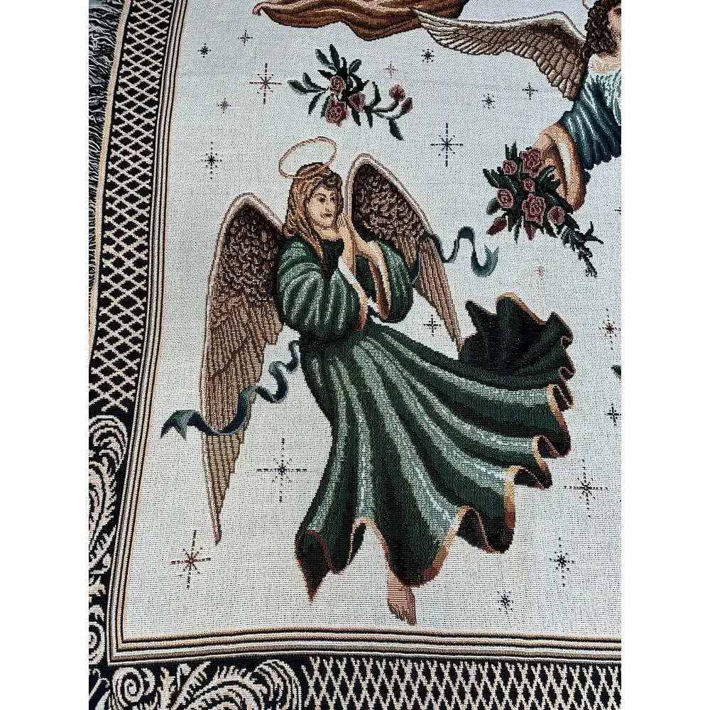 Trio Of Angels Tapestry Throw 50” x 70”